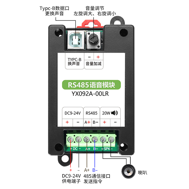 优德88RS485语音？閙odbus和谈导轨装置工业报警？閅X092A00LR